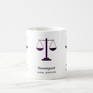 Caneca De Café Escalas de Justiça Símbolo de Serviços Jurídicos N