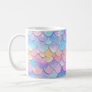 Caneca De Café Escalas de Pastel Delicado Sparkle