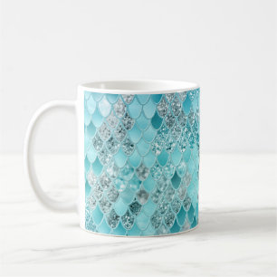Caneca De Café Escalas de Sereia de Verão de Caribe 1