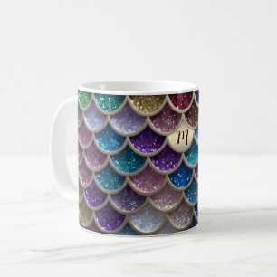 Caneca De Café Escalas de Smermaid Glam Glitter