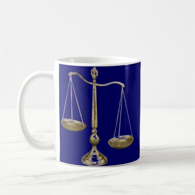Caneca De Café escalas do ouro de justiça (Esquerda)