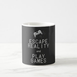 Caneca De Café Escapar da Realidade Jogar Jogos Retro