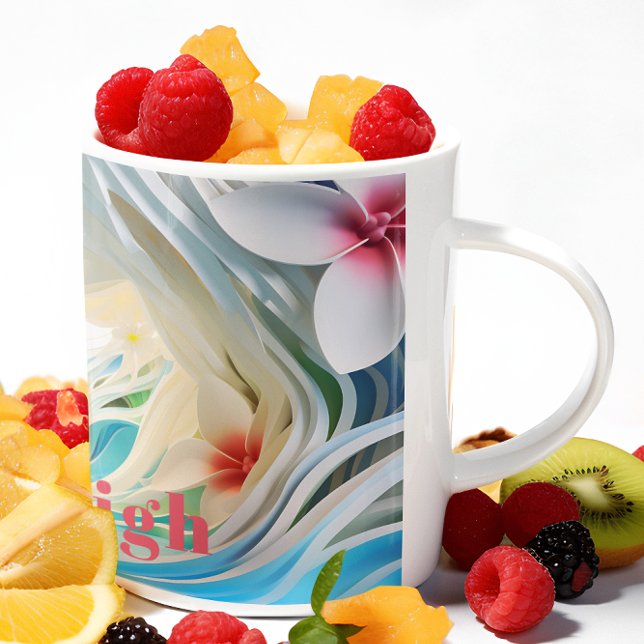 Caneca De Café Escape Tropical Personalizado - praia 3D (Criador carregado)