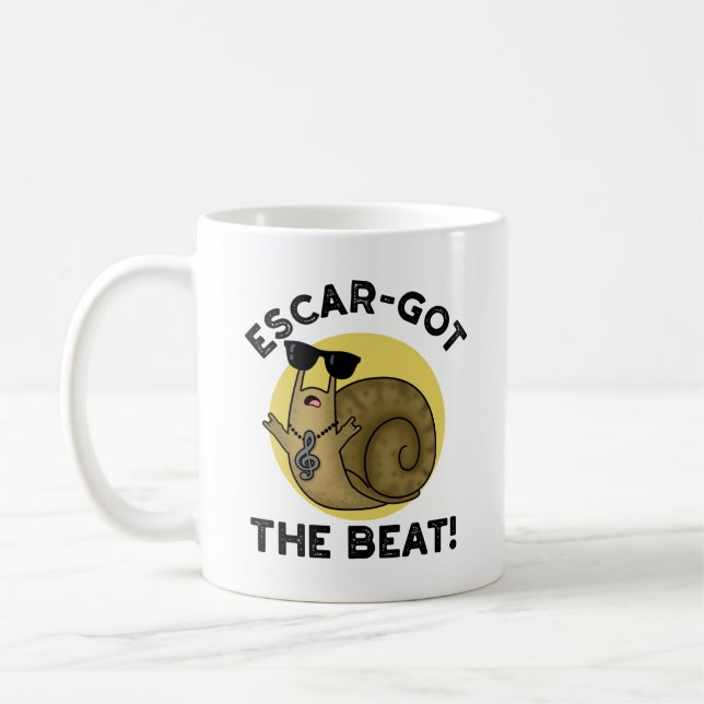 Caneca De Café Escar Pegou O Caracol Francês Engraçado Do Beat (Esquerda)