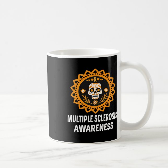 Caneca De Café Esclerose Laranja Friso (Direita)