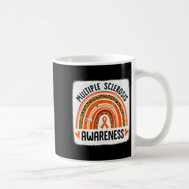 Caneca De Café Esclerose Múltipla Arco-íris Ms Conscientização Mu (Direita)