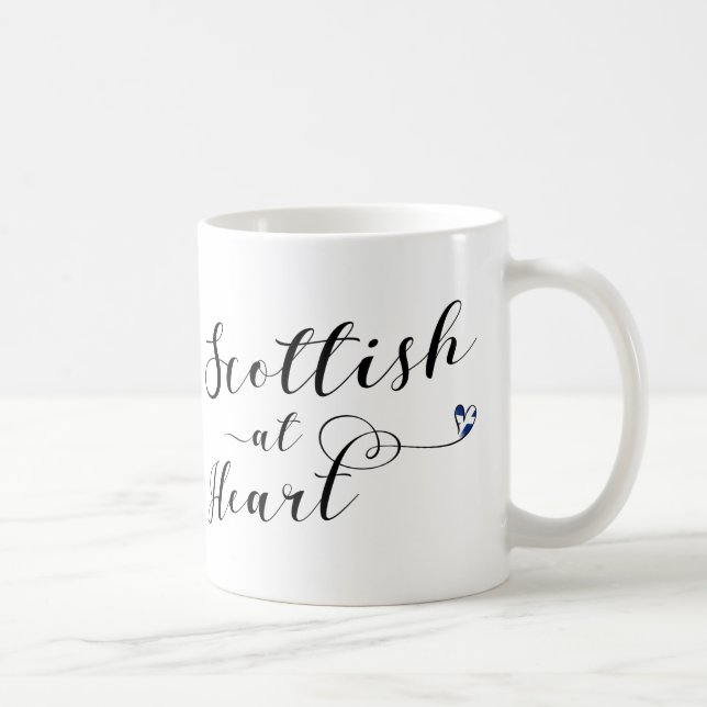 Caneca De Café Escocês No Heart Mug (Direita)