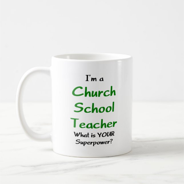 Caneca De Café escola de igreja professora (Esquerda)