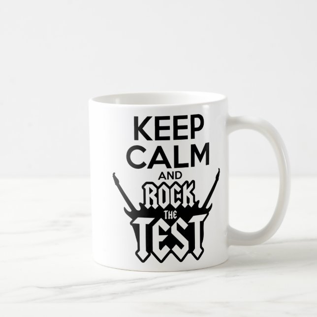 Caneca De Café Escola de Testes de Professores do Dia de Teste (Direita)