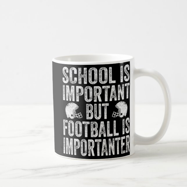 Caneca De Café Escola É Importante Futebol É Pegada Importante (Direita)