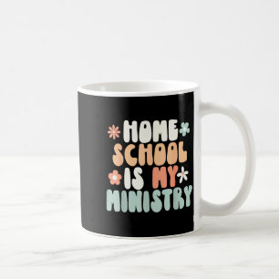 Caneca De Café Escola em casa é ministério mãe escolar cristãHo