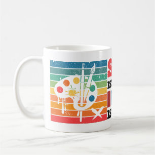 Caneca De Café Escola Importante Mas Pintura É Importante