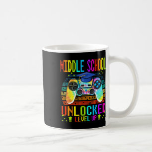 Caneca De Café Escola Média Desbloqueada Nível Superior Jogador D