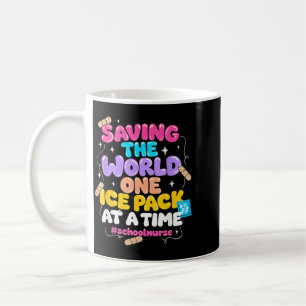 Caneca De Café Escola Salvando O Mundo Um Pacote De Gelo De Cada