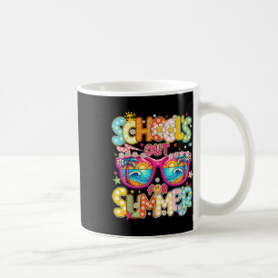 Caneca De Café Escolas Fora Para O Verão No Dia Passado Da Escola