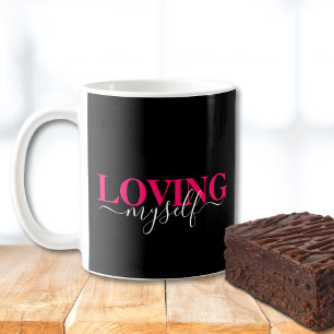 Caneca De Café Escolha o Amor Próprio Amando a Mim Mesma Rosa Bra