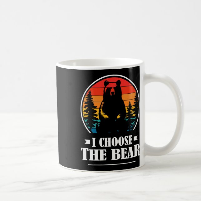 Caneca De Café Escolha O Feminismo Da Fúria Urso 1 (Direita)