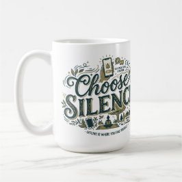 Caneca De Café Escolha o Silêncio