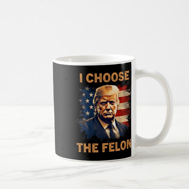 Caneca De Café Escolha Os Felon 2024 Homens Patriotas Republicano (Direita)