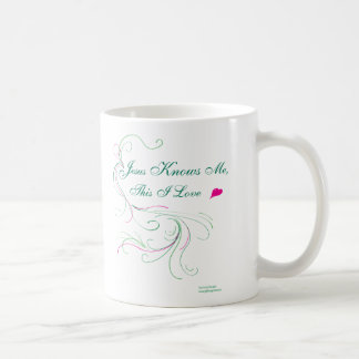 Caneca De Café Escolha sua caneca: "Jesus conhece-me, este amor