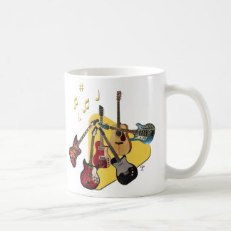 Caneca De Café Escolha sua guitarra