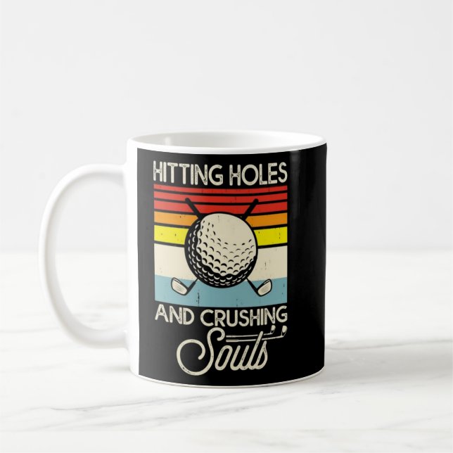 Caneca De Café Escolhe Design de Golfe - Camisetas e Dias de os p (Esquerda)