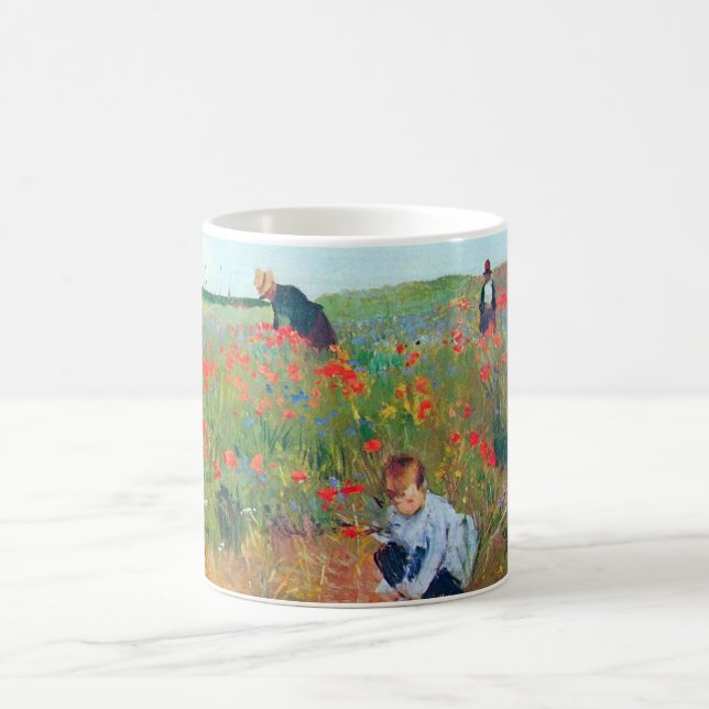 Caneca De Café Escolhendo Flores num Campo, Mary Cassatt (Centro)