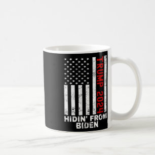 Caneca De Café Escondidas De Crianças Biden Homens Trump Flag Ant