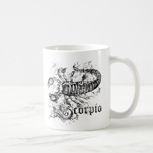 Caneca De Café Escorpião Zodiac (Direita)