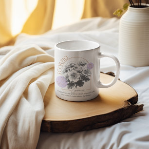 Caneca De Café Escorpião zodiano de nascimento mês de aniversário