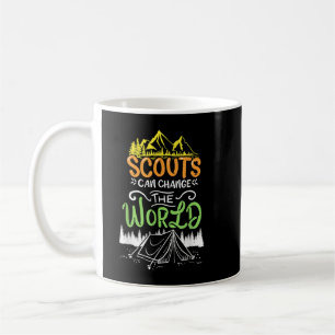 Caneca De Café Escoteiro Acampamento Montanhas