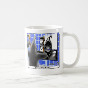 Caneca De Café escova C/Presentes Engraçados de Morte Camisetas &
