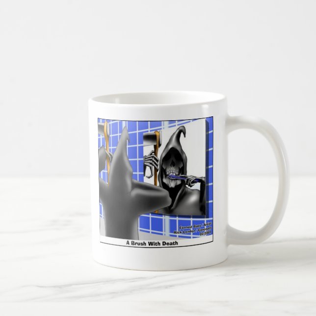 Caneca De Café escova C/Presentes Engraçados de Morte Camisetas & (Direita)