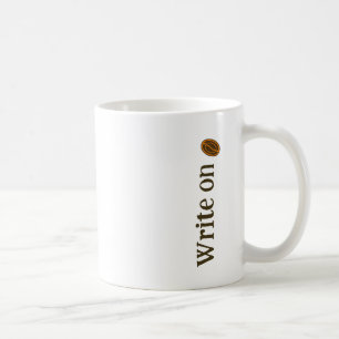 Caneca De Café Escreva com Café Grãos Escritores Romancistas Auto