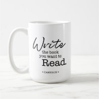 Escreva o Livro que pretende ler Mug Personalizado