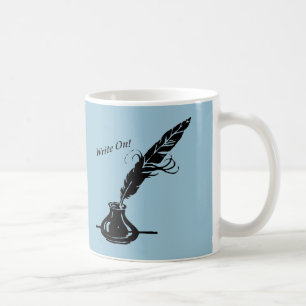 Caneca De Café Escreva sobre! Os escritores do copo de café da