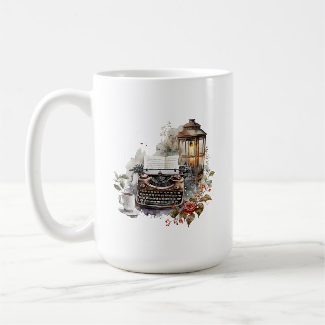 Caneca De Café Escrevendo Mug (Esquerda)