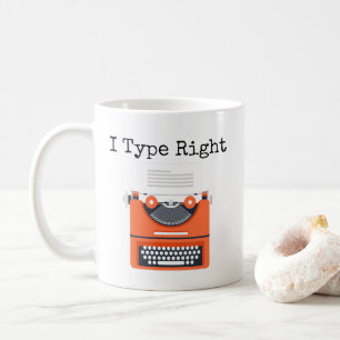 Caneca De Café Escrevo Humor Mug Da Máquina De Digitalização Dire