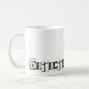 Caneca De Café Escrevo o Detetive Fiction