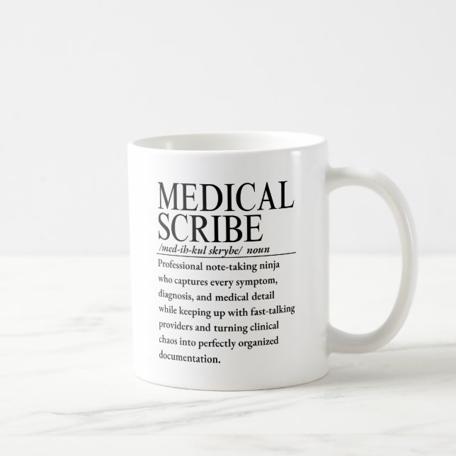 Caneca De Café Escriba médico (Direita)
