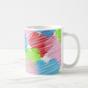Caneca De Café escribble-corações