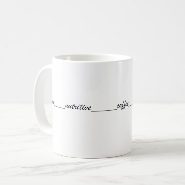 Caneca De Café Escribe One nutritive coffee (Frente Esquerda)