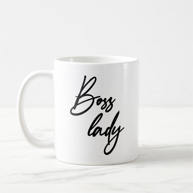 Caneca De Café Escrito de handlettering Lady Modern (Esquerda)