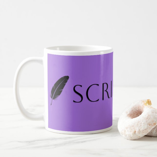 Caneca De Café Escritor e Autor Scribe Vibes (Com Donut)