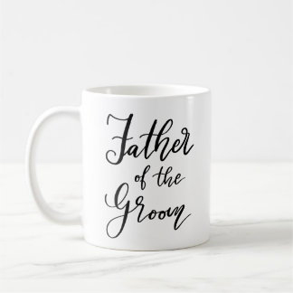 Caneca De Café Escritor Pai Do Casamento Da Tipografia Do Groom