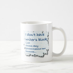 Caneca De Café Escritores Bloqueam desculpas