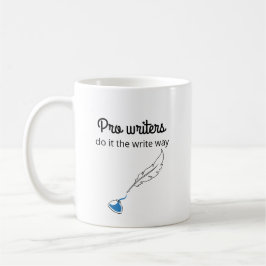 Caneca De Café Escritores profissionais fazem isso do modo de gra