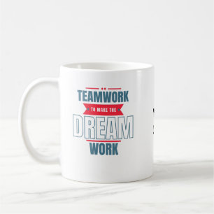 Caneca De Café Escritório de Motivação da Equipe de Logotipos Emp