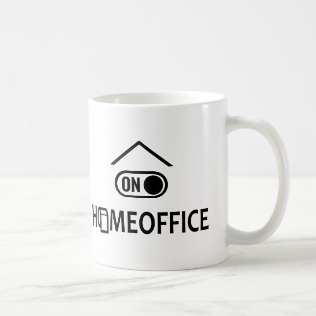 Caneca De Café Escritório em casa ativado - Homeoffice ativado (Direita)