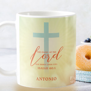 Caneca De Café Escritura Cruzada do Ombre Personalizada